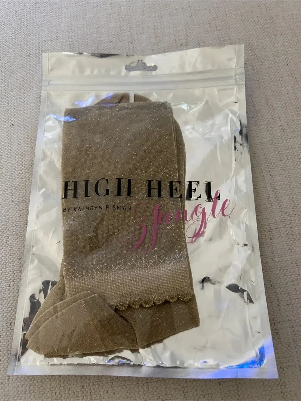 High Heel Jungle SHEER MAGIC KNEE SOCK - GOLD